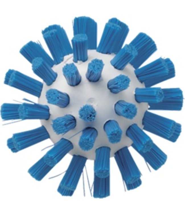 Vikan Pijpborstel, steelmodel, ø50 mm, hard, blauw