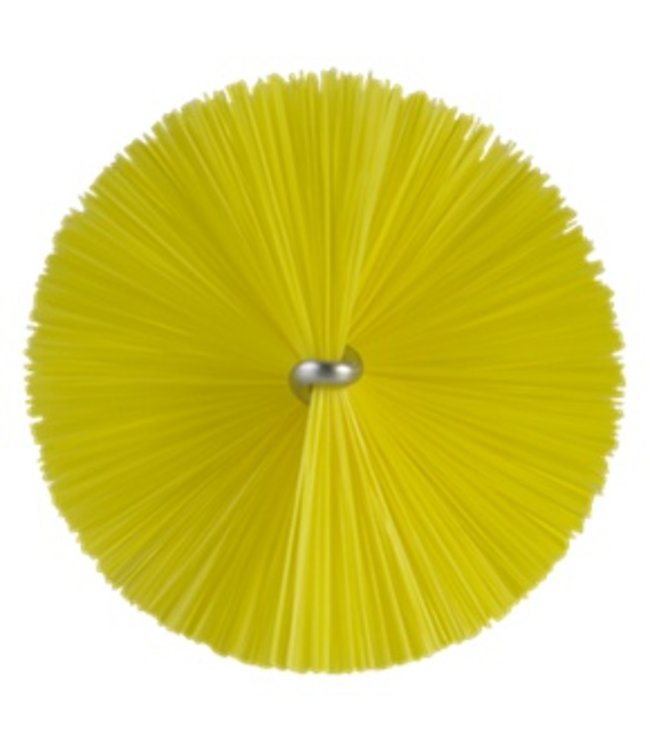 Vikan Pijpenborstel met handvat, 60 mm, medium, geel