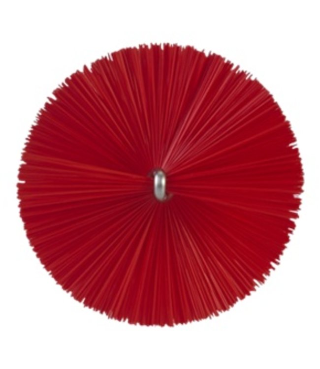 Vikan Pijpenborstel met handvat, 60 mm, medium, rood