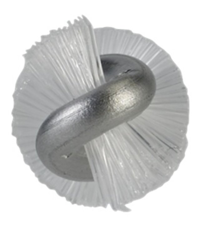 Vikan Pijpenborstel met handvat, 10 mm, hard, wit