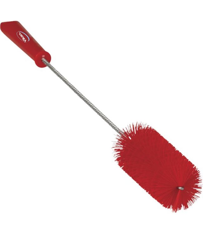Vikan Pijpenborstel met handvat, 40 mm, medium, rood