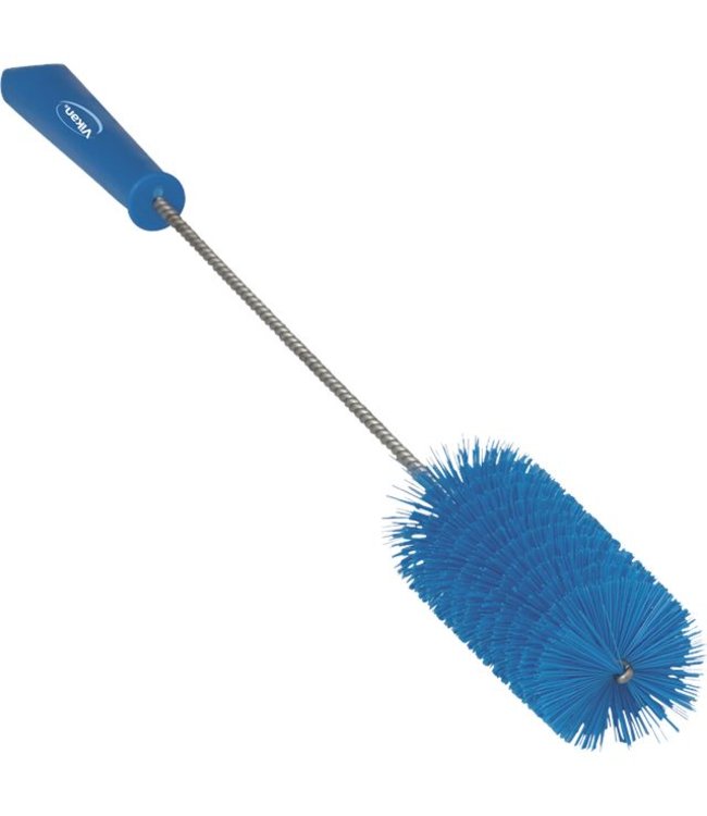 Vikan Pijpenborstel met handvat, 40 mm, medium, blauw