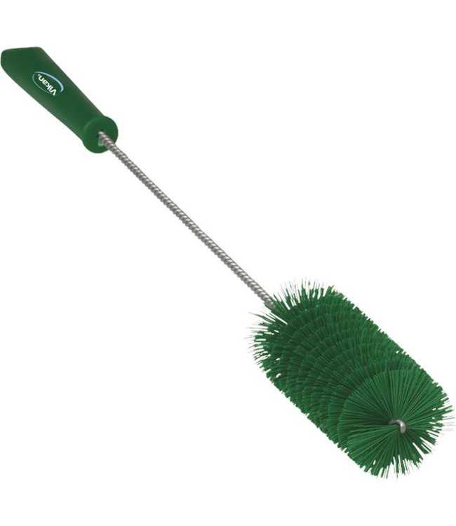 Vikan Pijpenborstel met handvat, 40 mm, medium, groen