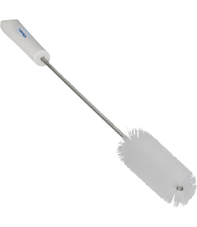 Vikan Pijpenborstel met handvat, 40 mm, hard, wit