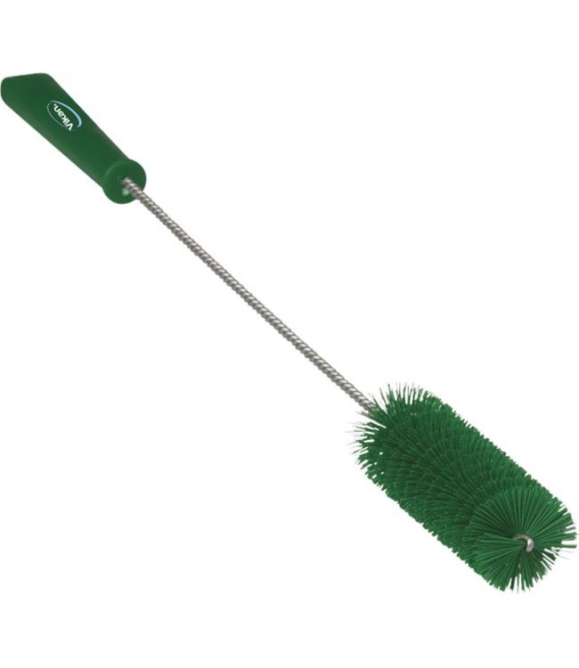 Vikan Pijpenborstel met handvat, 40 mm, hard, groen