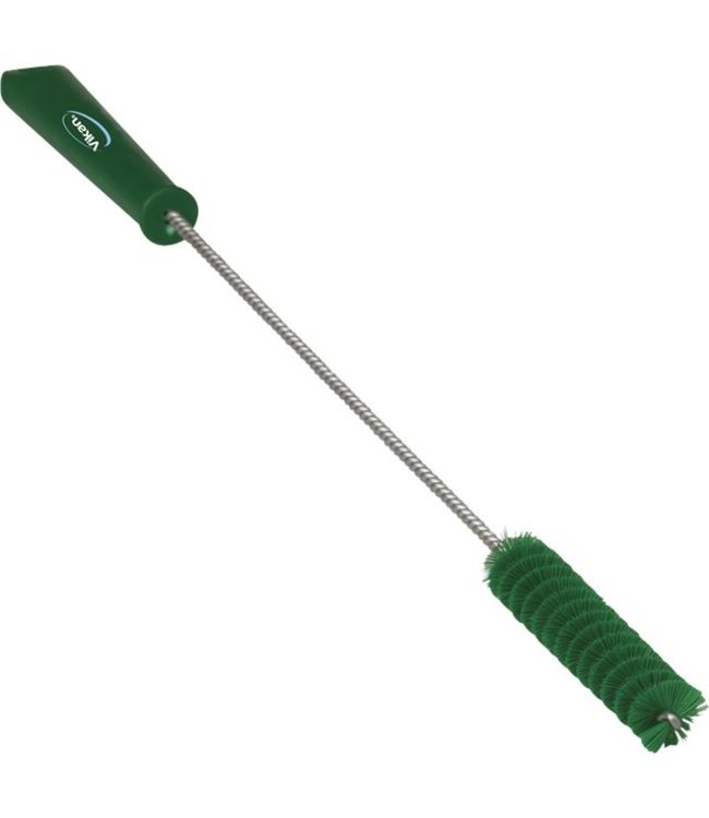 Vikan Pijpenborstel met handvat, 20 mm, medium, groen
