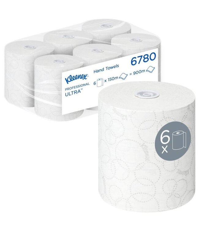 Kleenex® ULTRA™ Handdoeken - Rol / Wit /150m