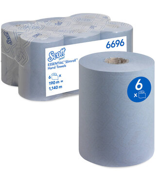 Scott Essential Scott® Essential™ Slimroll™ Handdoeken - Rol / Blauw