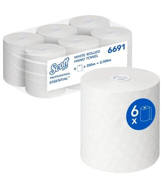 Scott Essential Scott® Essential™ Handdoeken - Rol / Wit