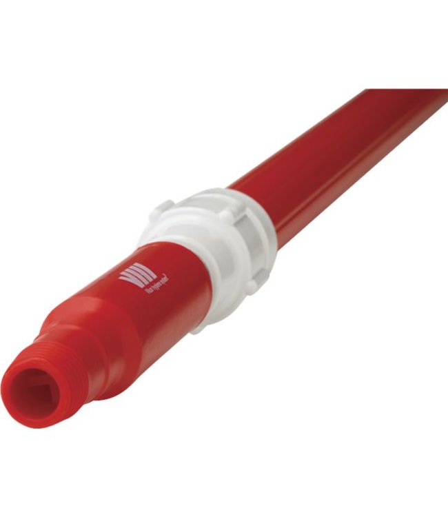 Vikan, Ergonomische telescopische steel met waterdoorvoer, 1600–2780mm, rood