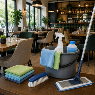 Zaal en bediening in de horeca