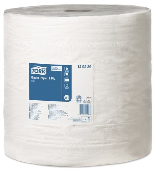Tork Basic Rol Poetspapier 2-laags W1