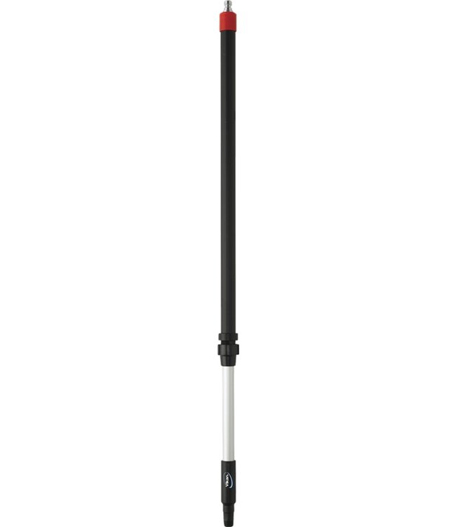 Korte telescoopsteel  met waterdoorvoer met 1/2" nippel