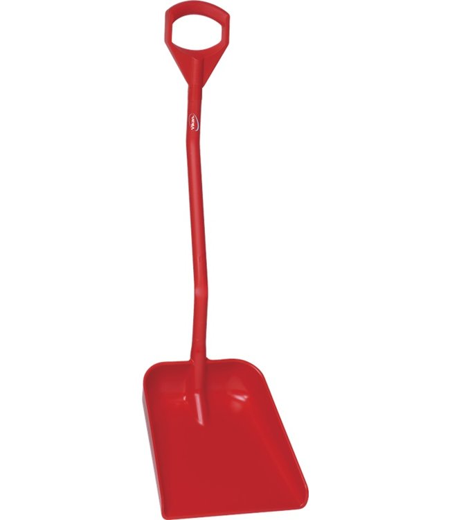 Vikan, Ergonomische schop, groot blad, 1310mm lang, rood