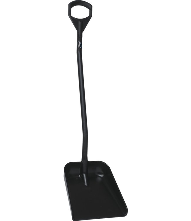 Vikan, Ergonomische schop, groot blad, 1310mm lang, zwart