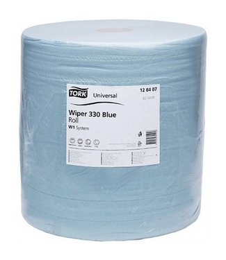 Tork Tork Industrial Rol Poetspapier 3-laags Blauw W1