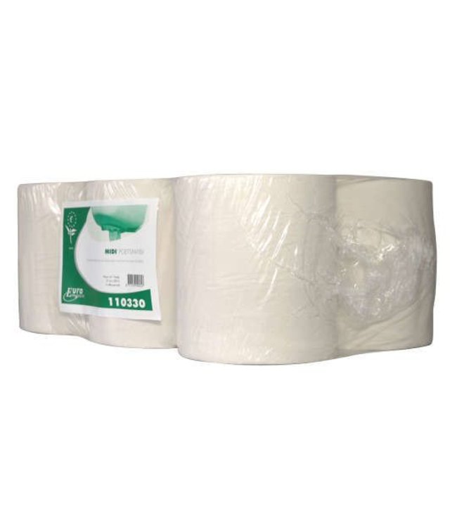 Euro Products 1-laags Midi poetspapier Euro naturel wit