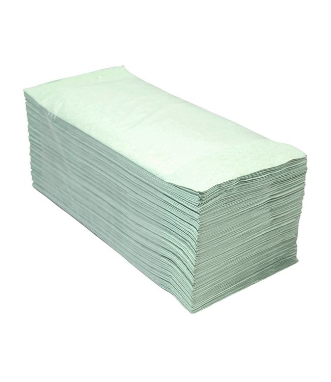 Euro products Z-vouw, 1 laags Vouwhanddoekjes Groen