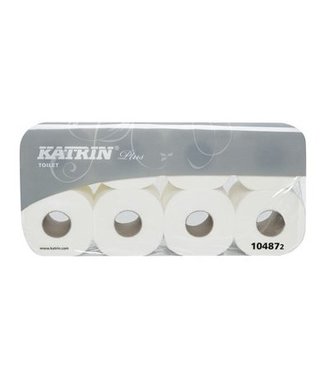 Katrin Plus Toilet 250, 3-lgs wit - 48 rol