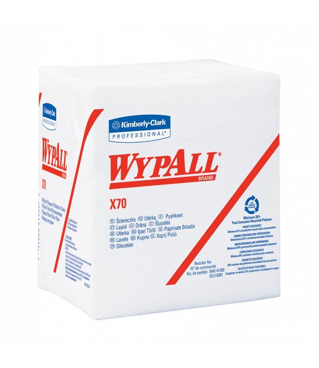 WYPALL* X70 Doeken - 1/4 Gevouwen - Wit