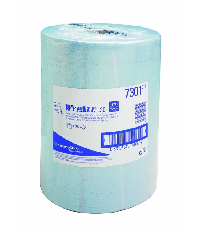 WYPALL* L30 Poetsdoeken - grote rol - Blauw