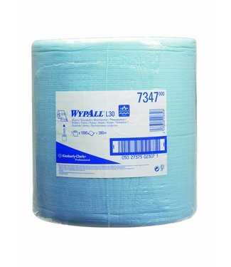 Kimberly Clark WYPALL* L30 Poetsdoeken - grote rol - Blauw