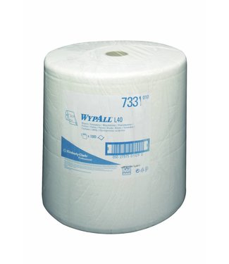 Kimberly Clark WYPALL* L40 Poetsdoeken - grote rol - Wit