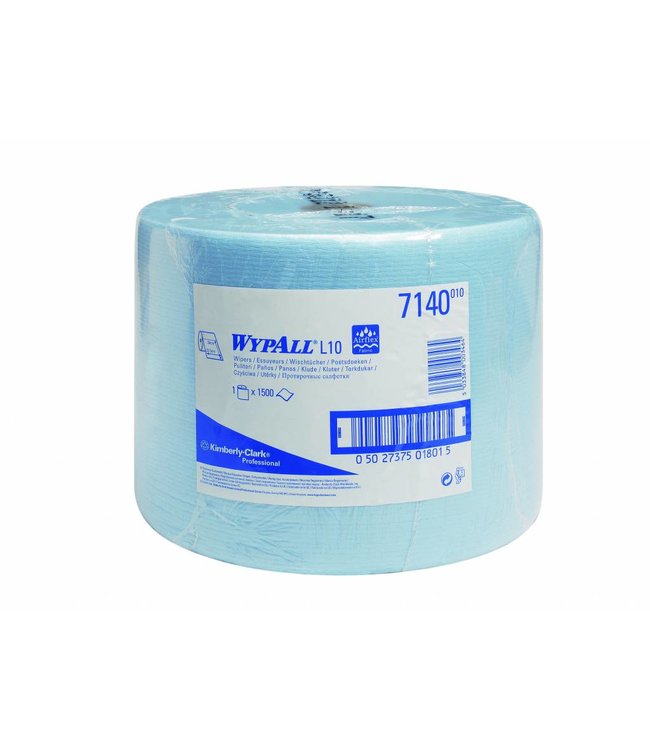 Kimberly Clark WYPALL* L10 Poetsdoeken - grote rol - Blauw