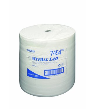 Kimberly Clark WYPALL* L40 Poetsdoeken - grote rol - Wit