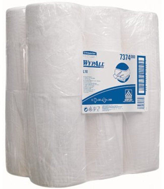 WYPALL* L10 Poetsdoeken - combirol - Wit