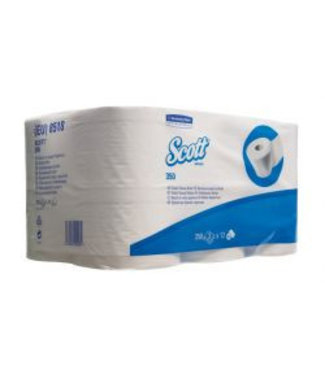 Kimberly Clark SCOTT® PLUS Toilettissue Rollen - Standaard / 350 - Wit