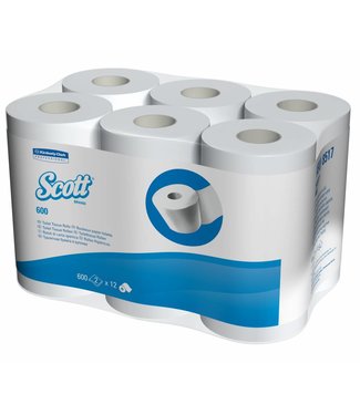 Kimberly Clark SCOTT® PERFORMANCE Toilettissue Rollen - Standaard / 600 - Wit
