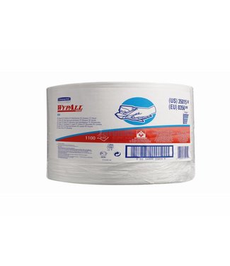 Kimberly Clark WYPALL* X50 Doeken - grote rol - Wit