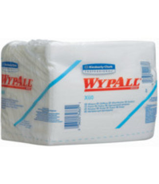 Kimberly Clark WYPALL* X60 Doeken - 1/4 Gevouwen - Wit