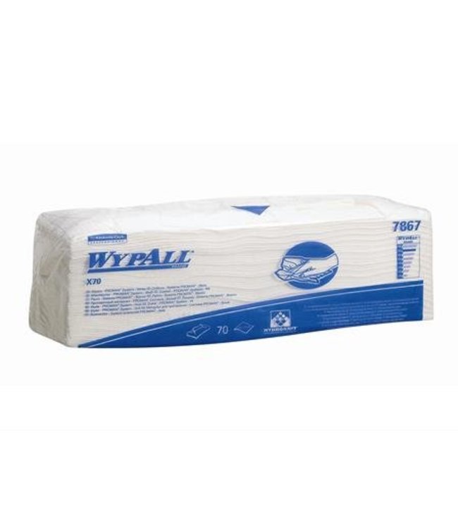WYPALL* X70 Doeken - Gevouwen - Wit