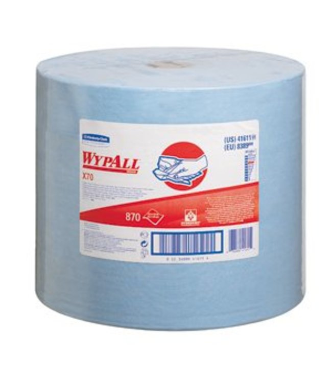 WYPALL* X70 Doeken - grote rol - Blauw