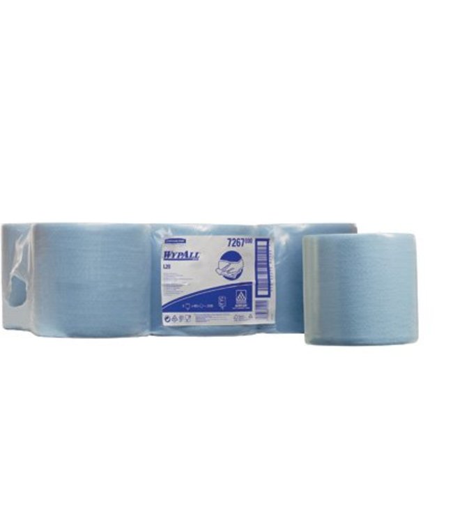 WYPALL* L20 Poetsdoeken - combirol - Blauw