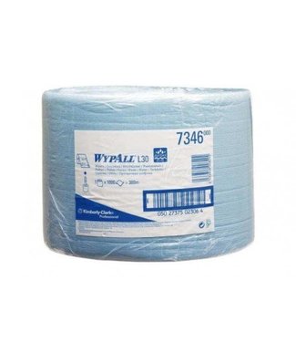 Kimberly Clark WYPALL* L30 Poetsdoeken - grote rol - Blauw