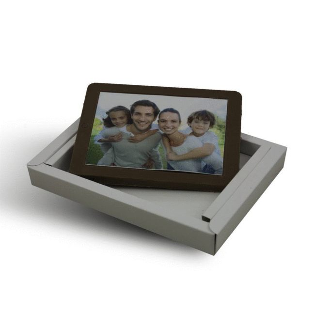 Chocolade YPad met foto of logo 12 x 15 cm