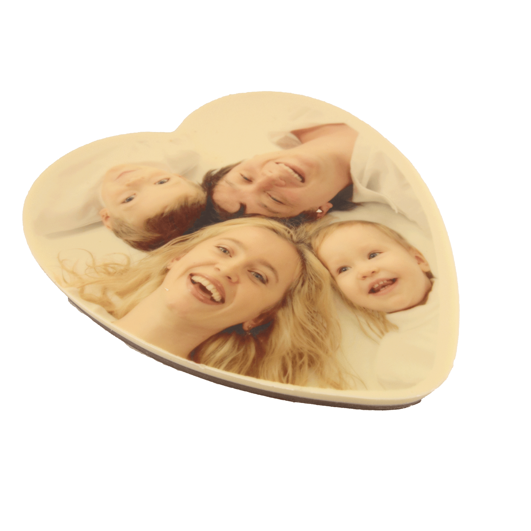 Verrassend Chocolade hart met foto king size 20 cm 525 gr - ChocoladeChef YU-87