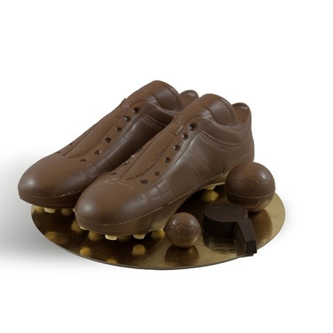 Microbe school Pathologisch Chocolade voetbal schoenen set - ChocoladeChef