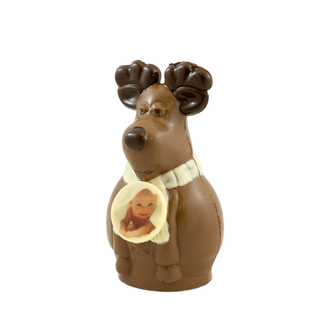 Chocolade Rendier Rudolf met foto of logo