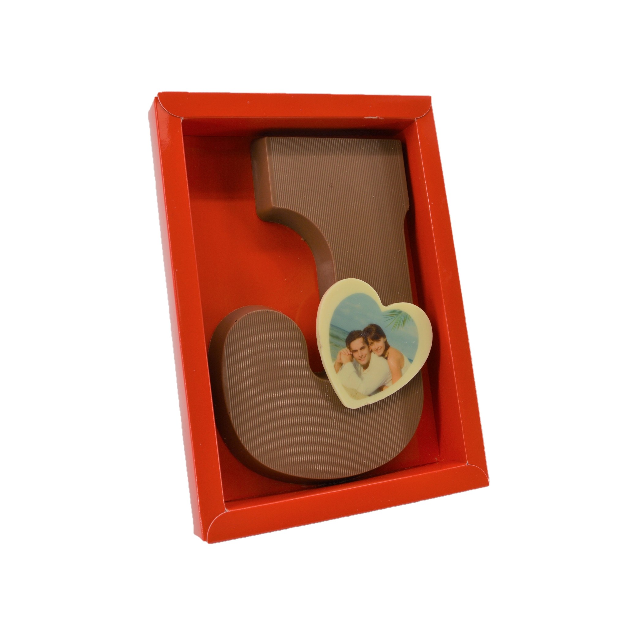 Chocolade Love Letter met foto hartje 17 x 12 cm