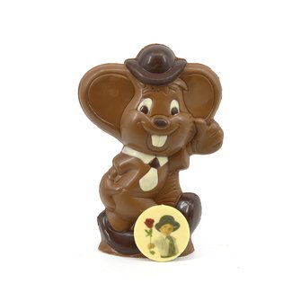 Chocolade Jerry de muis 23 cm met foto of logo