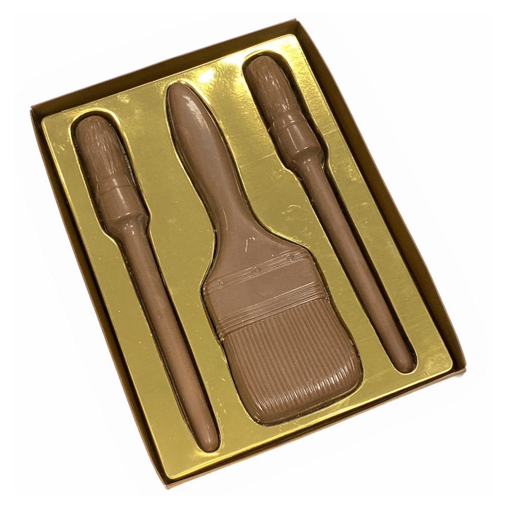 Chocolade kwasten set 200 gram