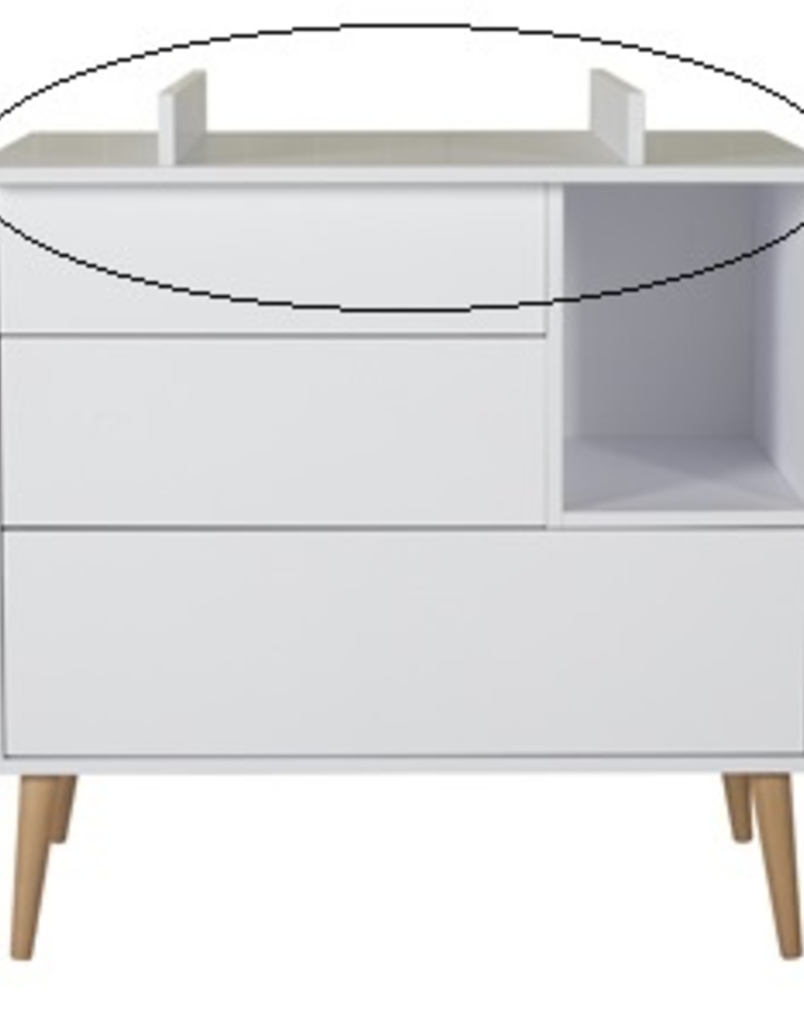 Quax Cocoon Extensie Commode - Ice White