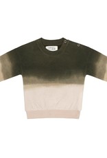 Little Indians Sweater - Degrading Dye Dark Green 0 - 3 m