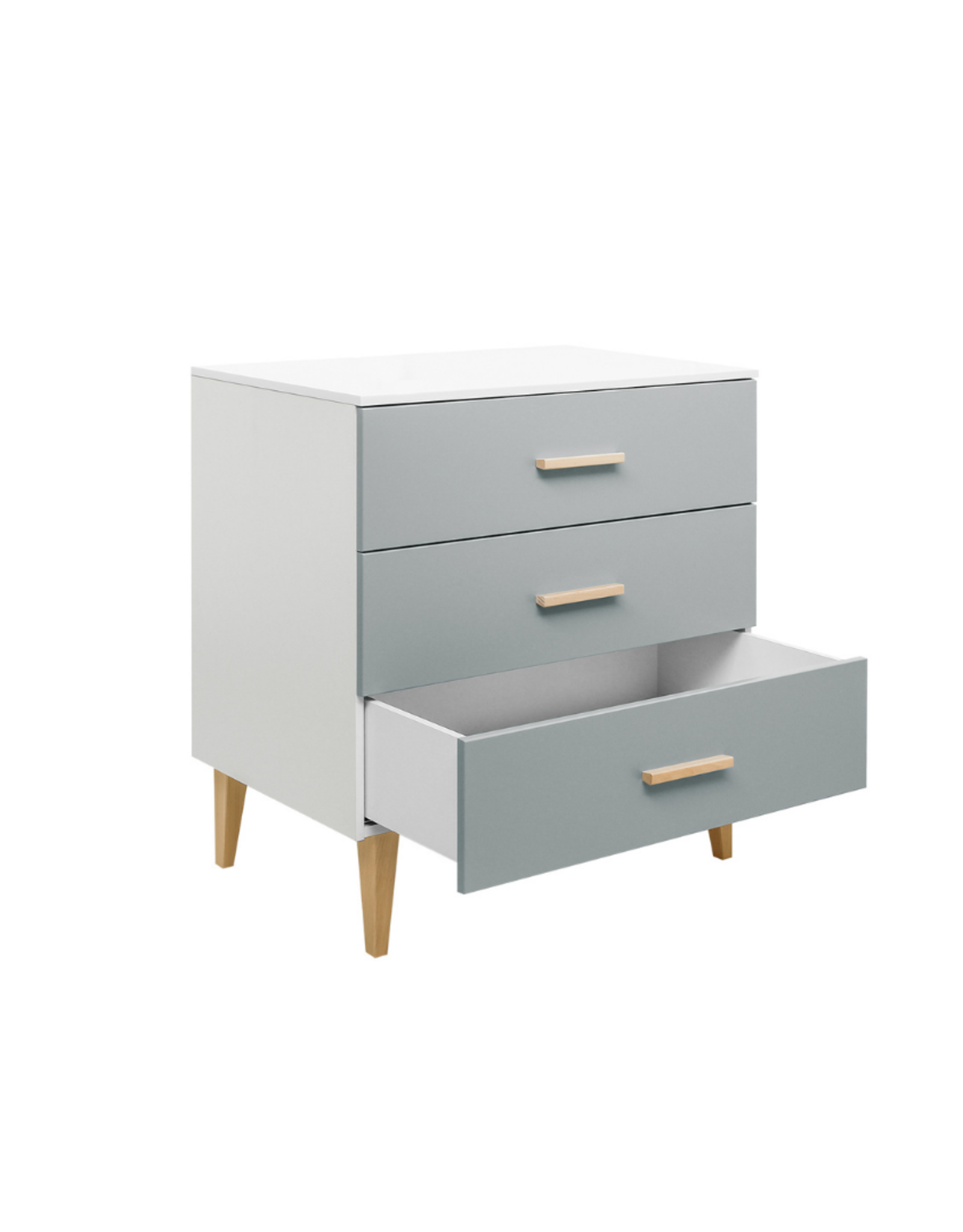 Bopita Dresser with 3 drawers Emma White/Grey