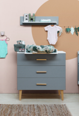 Bopita Dresser with 3 drawers Emma White/Grey