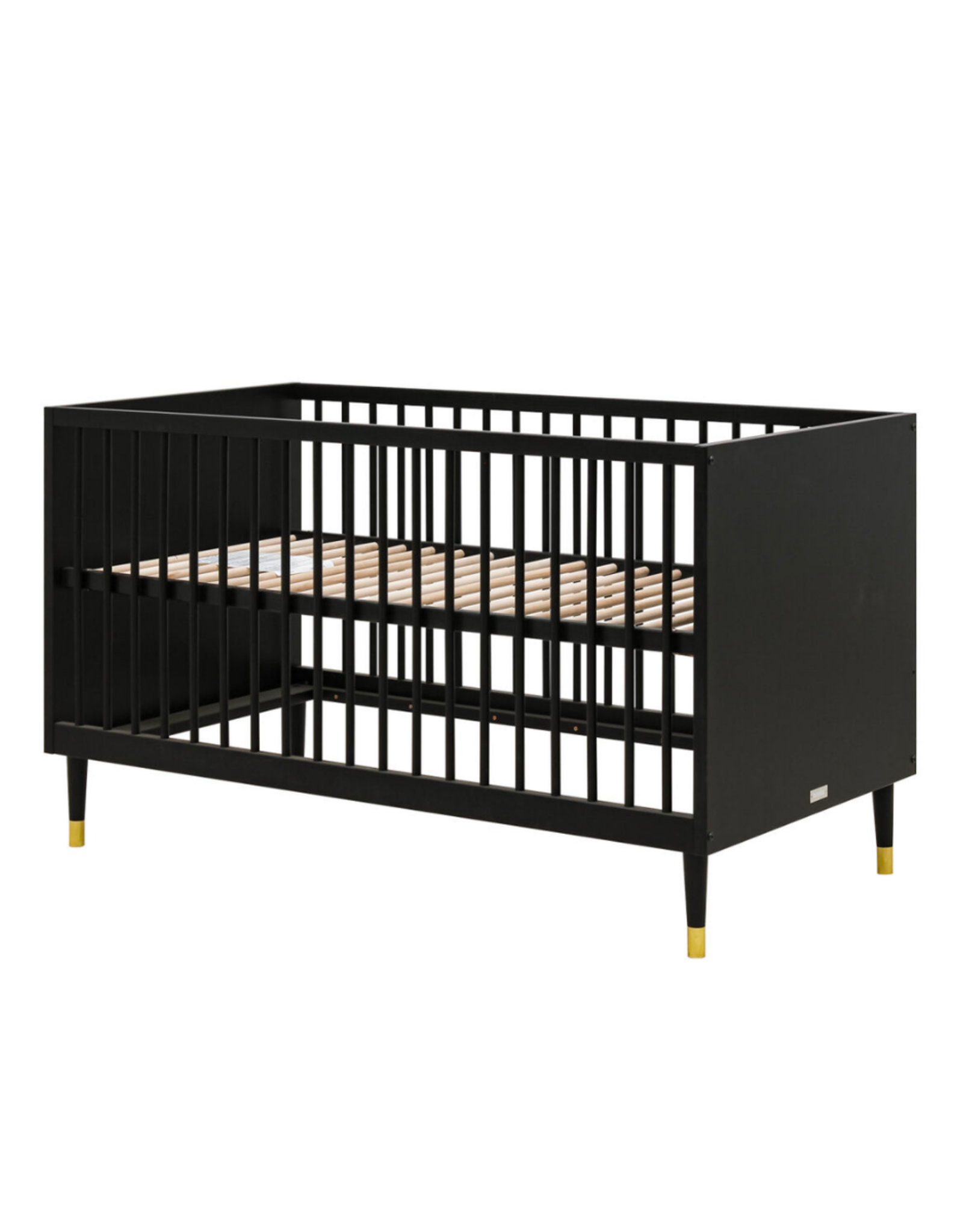 Bopita Cloë 3 piece nursery furniture set with cot bed Matt Black